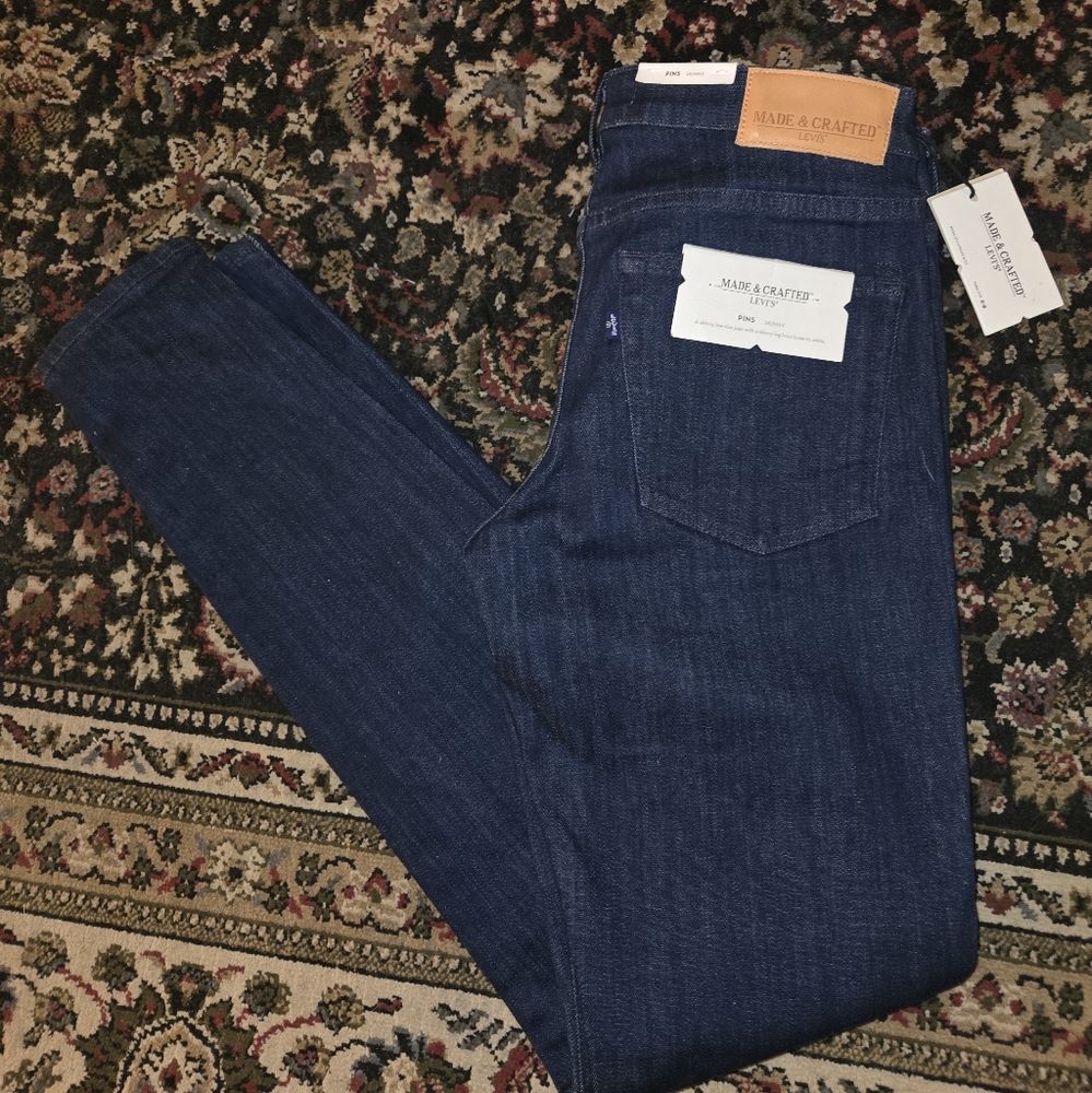 Levi's Made & crafted pins skinny made in Italy NWT Size 27